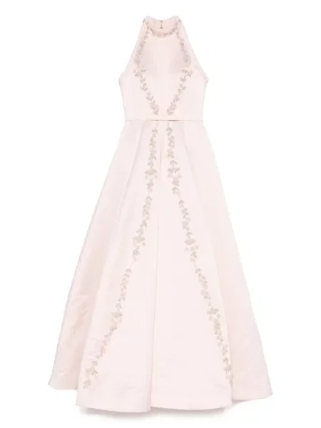 Haftowana sukienka Aavva w kwiatki różowa