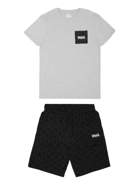 Zestaw T-shirt i szorty Lonsdale Buston czarna