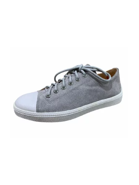 Sneakersy Think skórzane szare