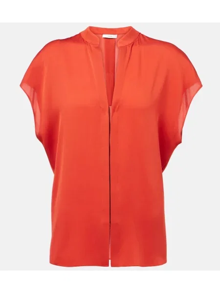Bluză Vince de mătase roșu