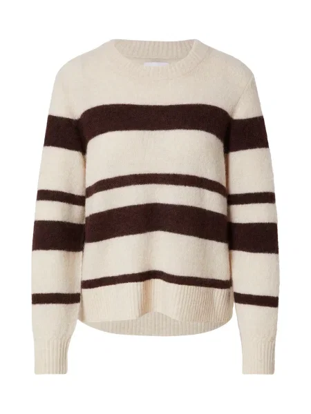 NÜMPH Pulover RIETTE kremna / čokolada