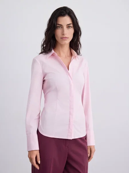 Mohito Slim fit marškiniai pastelinė rožinė