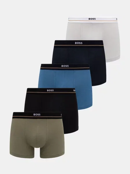 BOSS bokserki z Trunk 5P Essential czarne
