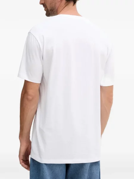 Tricou Armani Exchange cu autograf alb