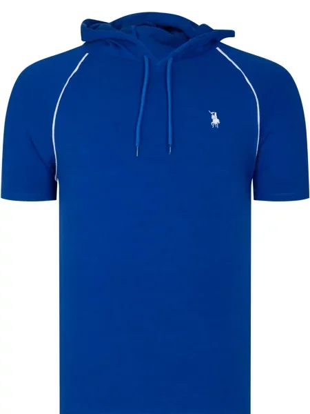 Tricou Dewberry cu glugă albastru