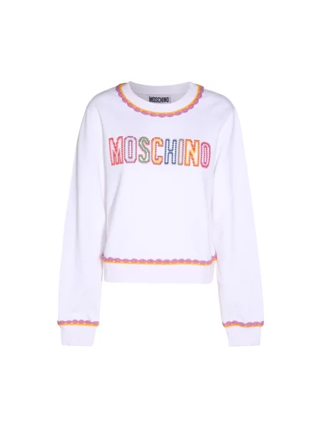 Bluza Moschino z logo biała