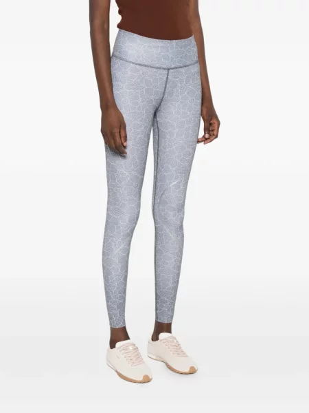 Hlače Adidas By Stella Mccartney s cvjetnim printom siva