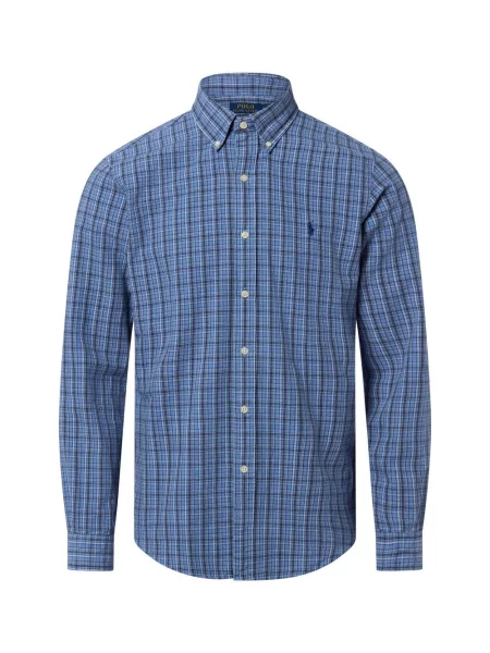 Polo Ralph Lauren koszula casualowa Custom Fit Mężczyźni Modern Fit w kratkę S niebieski