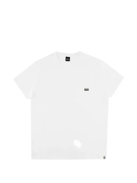 Tricou Boss cu autograf alb