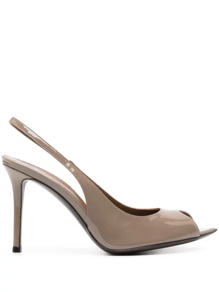 Pantofi cu toc Giuseppe Zanotti slingback maro