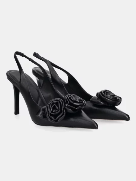 Кожени обувки с тънък Answear.LAB черно