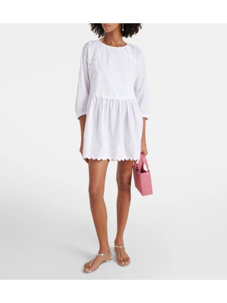 Rochie Juliet Dunn din poplin alb