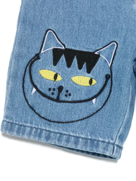 Szorty jeansowe dziecięce Stella Mccartney niebieskie