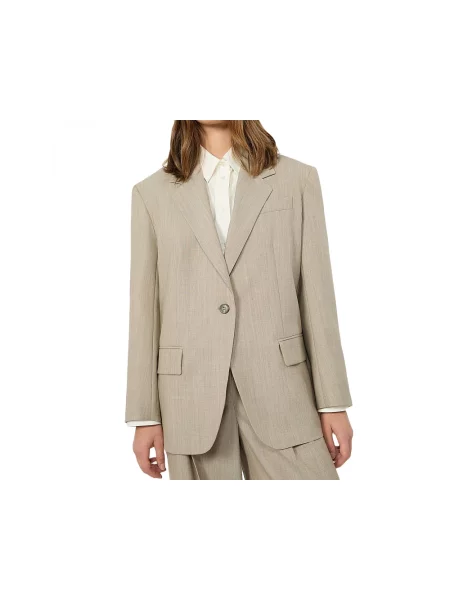 Marynarka Weekend Max Mara wełniana beżowa