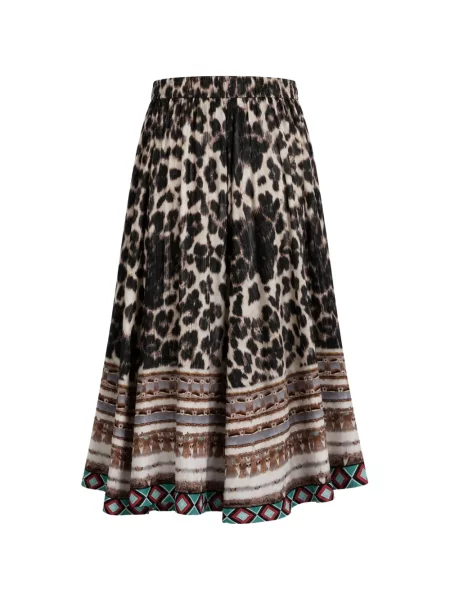 Fustă Pierre-louis Mascia cu imagine cu model leopard