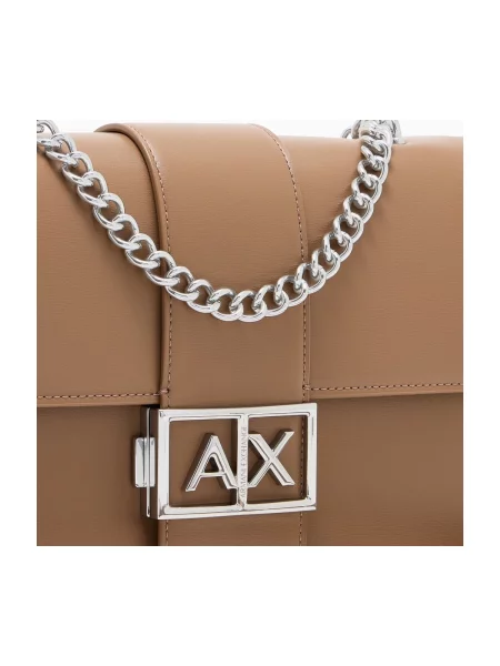 Crossbody kabelka Eax z ekologickej kože hnedá