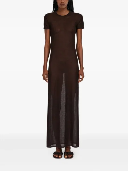 Rochie maxi Ferragamo de costum maro