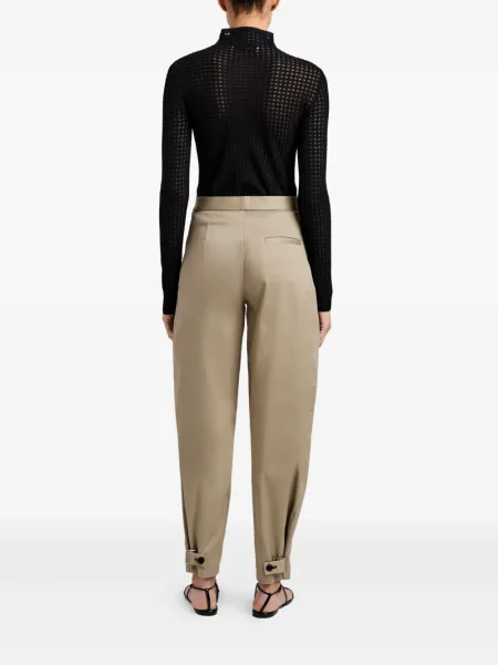 Кариран топ Proenza Schouler White Label от мерино вълна бяло