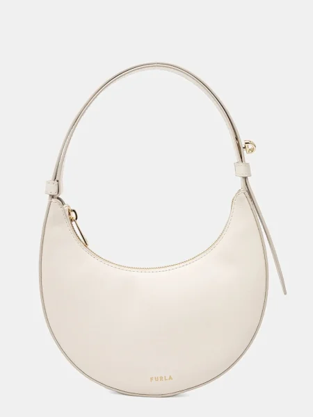 Mała mały torebka skórzana Furla beżowa