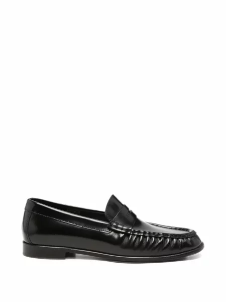 Pantofi loafer Poeve din piele negru