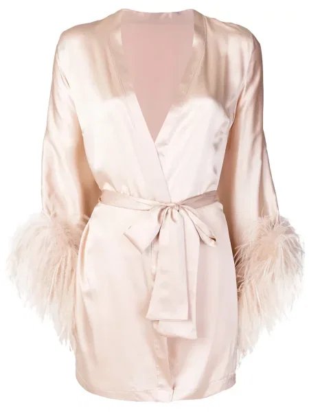 Халат Gilda & Pearl с перли розово