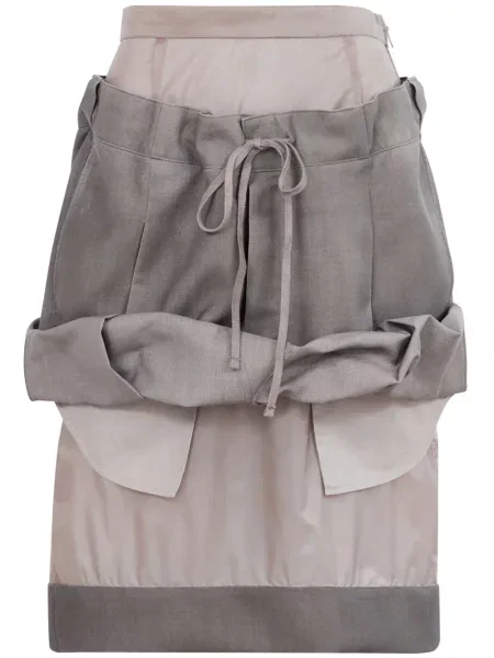 Fustă Maison Margiela de lână gri