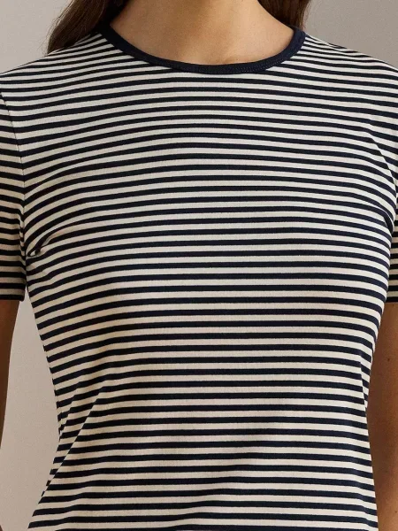 Tričko Lauren Ralph Lauren tmavomodrá