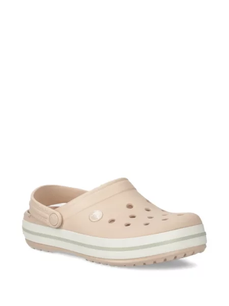 Papuci Crocs cu dungi cu perforații