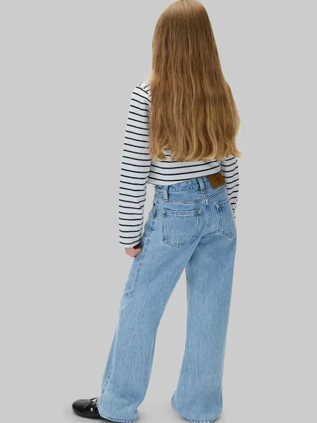 Calvin Klein Jeans дънки wide leg за деца Wide leg синьо