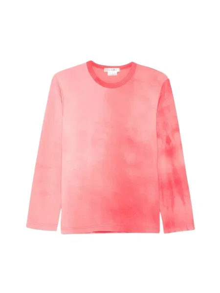 Długi top Comme Des Garcons z długim rękawem różowy