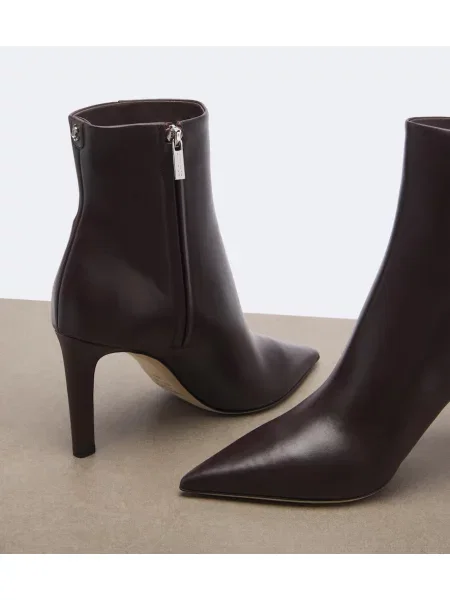 Bőr bakancs Jimmy Choo lila