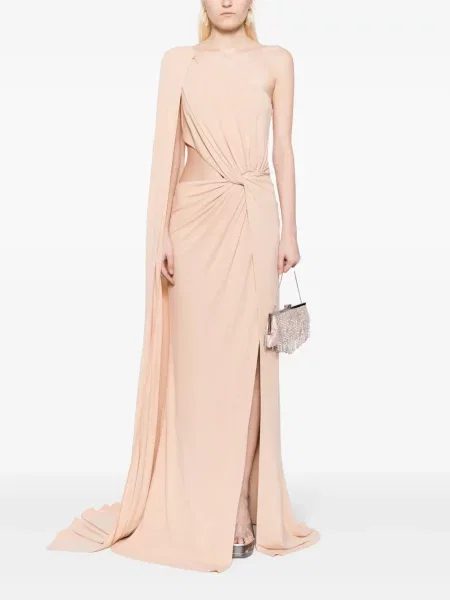 Džersis suknele Elie Saab vieno peties ruda