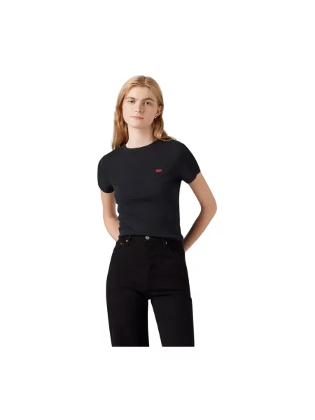 T-shirt z naszywką z logo Levi's czarna