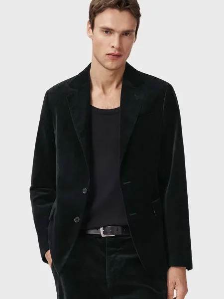 AllSaints marynarka SAGA czarny