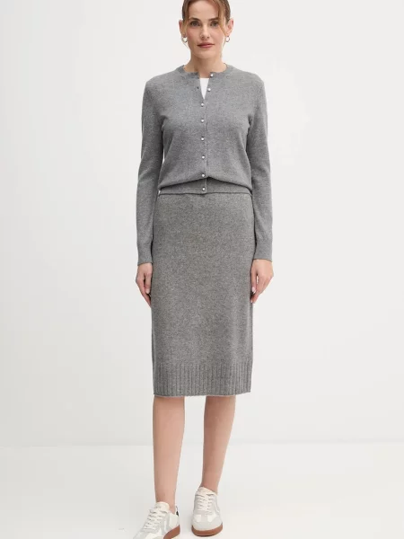 Кашеміровий кардиган United Colors of Benetton сірий