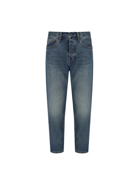 Jeansy Carhartt Wip z przetarciami niebieskie
