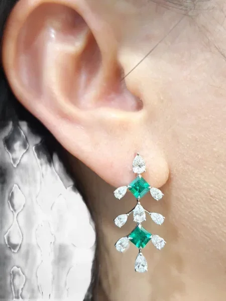 Обеци Hyt Jewelry бяло