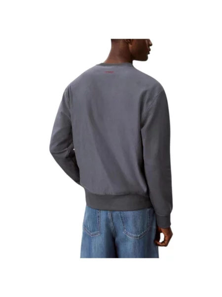 Sweatshirt Calvin Klein Jeans Ls Premium Terry Graphic Crewneck Dark Slate XL šedé