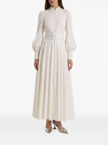 Maxi rochie maxi Moos Studio de costum alb