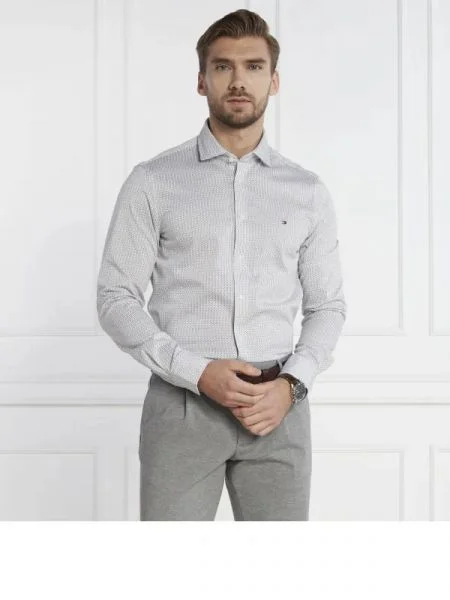 Tommy Hilfiger Cămașă CL JERSEY FLOWER gri