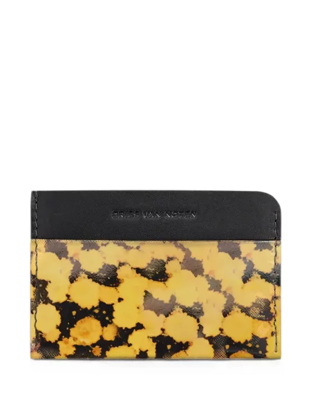 Portofel Dries Van Noten din piele galben