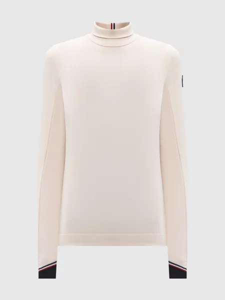 Гольф з логотипом Moncler Grenoble бежевий