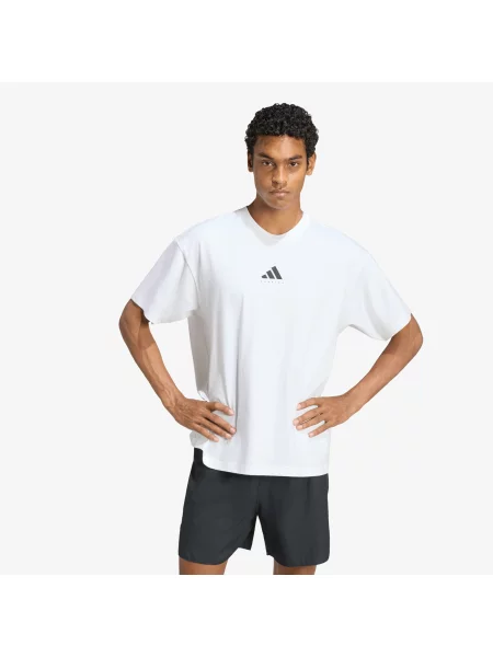 Tricou adidas Running Category Graphic T-Shirt White S alb