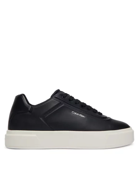 Calvin Klein Sneakersy Basket Cups Oxf Lup Hf Lth czarny