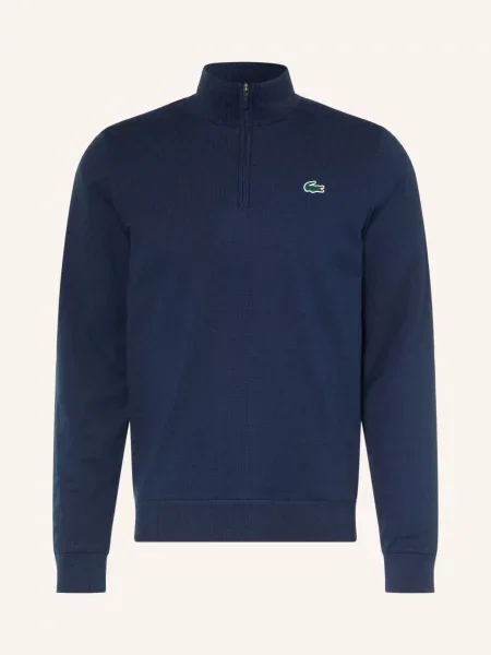 Lacoste Funkční Svetr Troyer S Kapucí tmavě modrá
