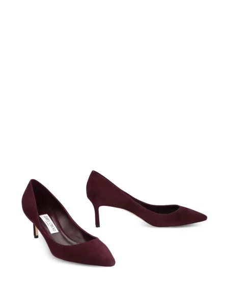 Czółenka Jimmy Choo zamszowa czerwona