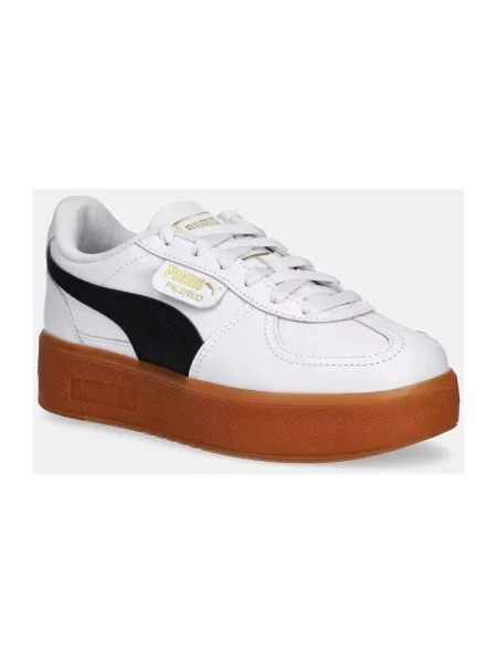 Puma sneakersy skórzane Palermo Elevata Lth Wns beżowe