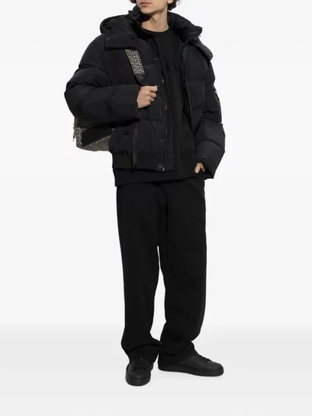 Pantaloni Balmain cu broderie cu cordon negru