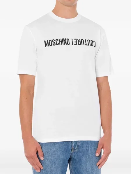 Tricou Moschino cu imagine alb