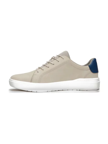 Lniane sneakersy Timberland beżowe
